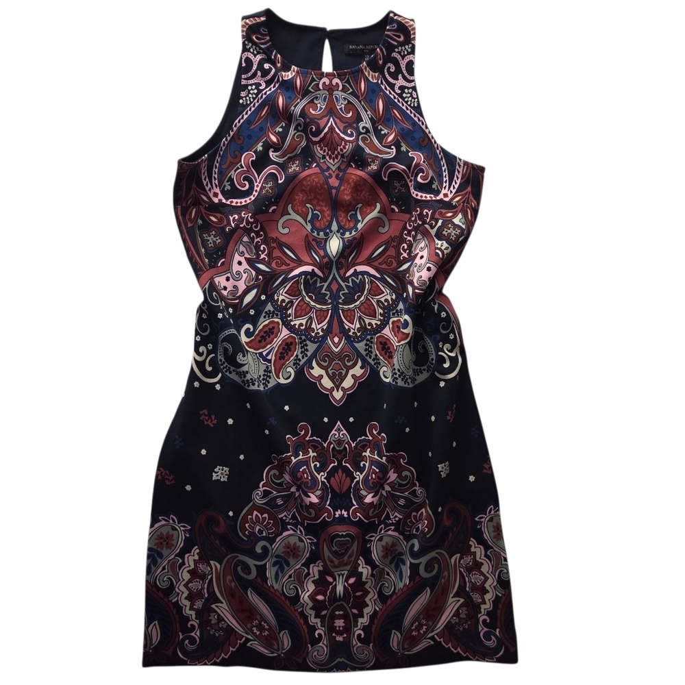 Banana Republic Paisley Print Shift Dress Petite Extra Small